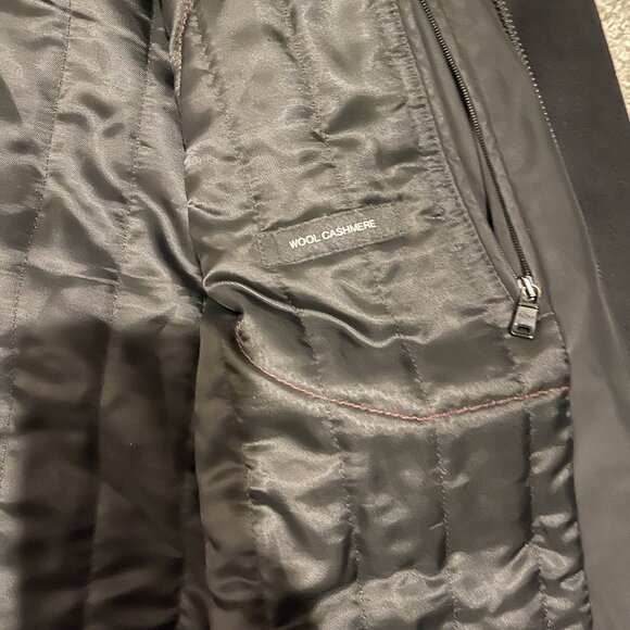 Hugo Boss Wool Cashmere Blend Men’s Car Coat Size US 44 Regular. Black. - Picture 10 of 16